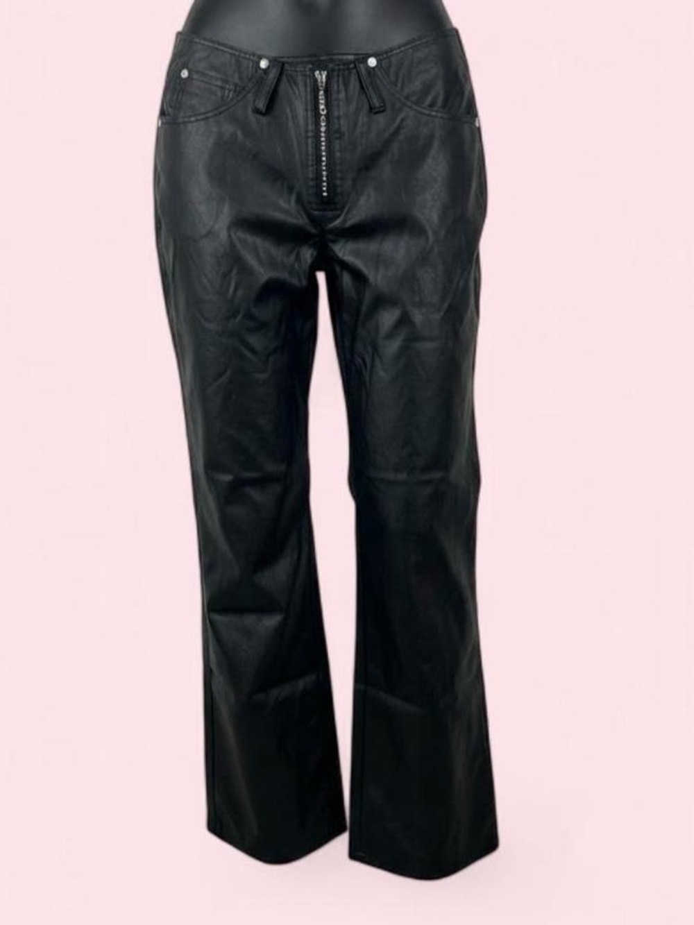 Vintage Juniors No Boundaries Faux Leather Pants Size 3